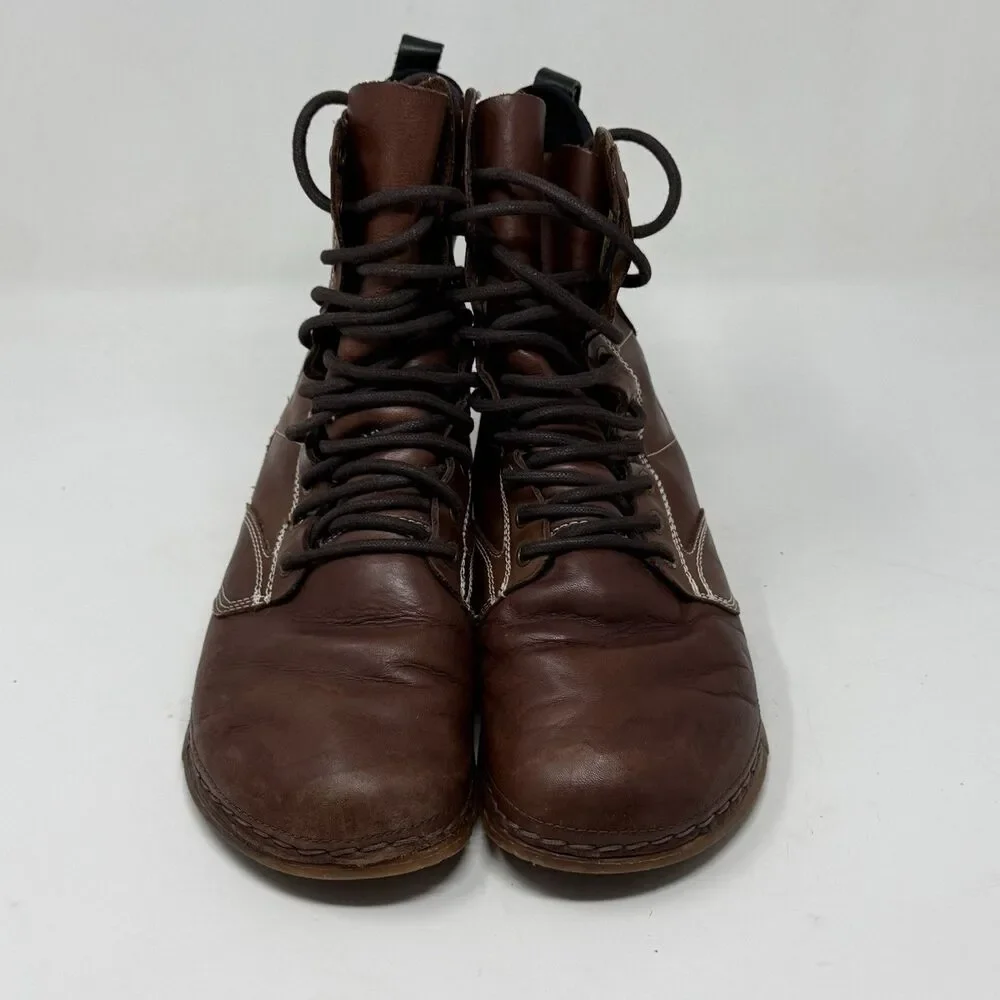 Otz Troop Chukka Boots Mens 9 Brown Leather Minimalist Hipster Water Resistant